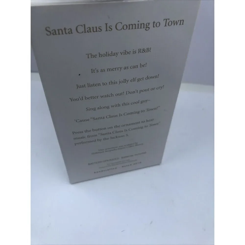 Hallmark Ornament MAGIC with Sound - SANTA CLAUS IS COMING TO TOWN 2010.